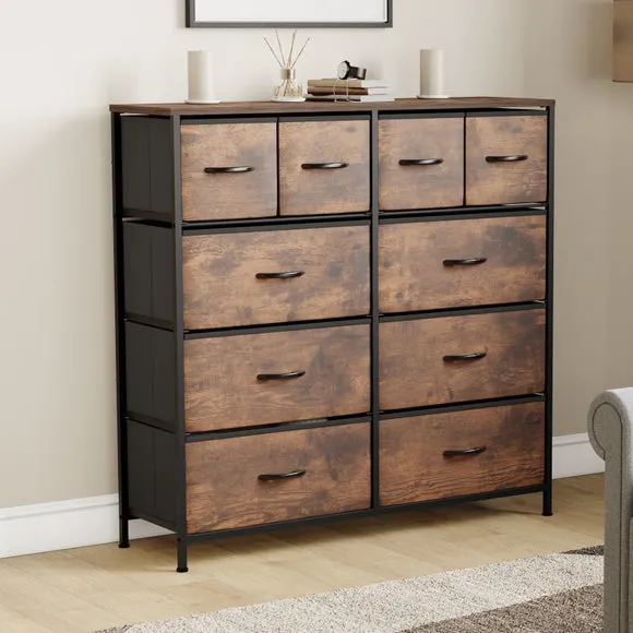 Maye 10 Drawer Fabric Chest 1
