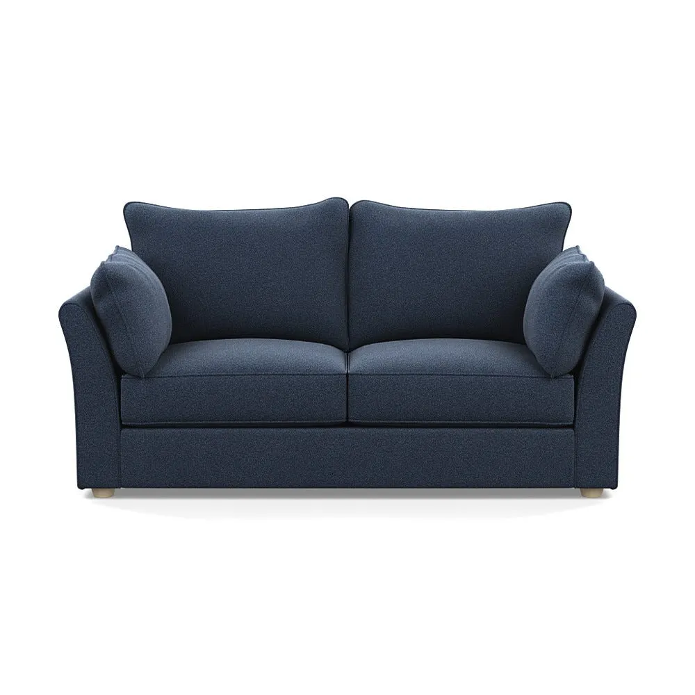 Heal's Tailor 3 Seater Sofa Boucle Indigo Natural Beech Feet