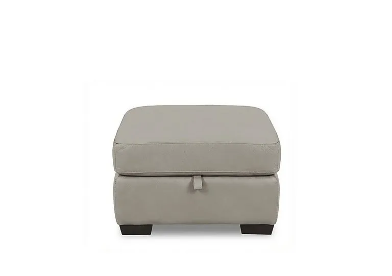 Saffron Leather Storage Footstool - BV Elephant