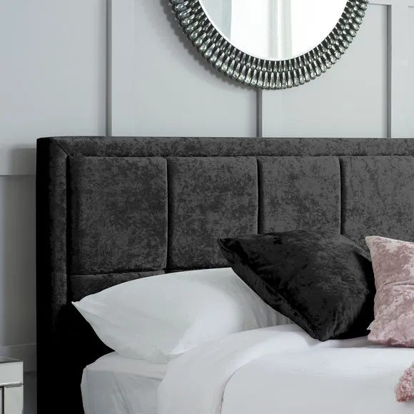 Hannover Crushed Velvet Ottoman Bed Frame 3