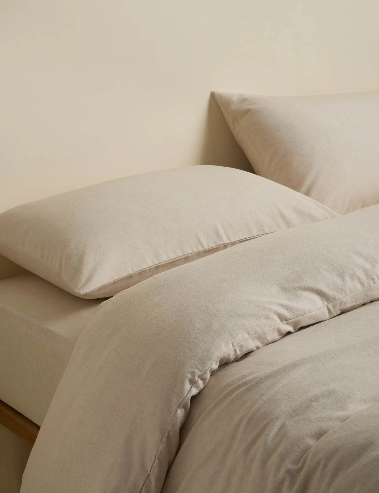 M&S Cotton Rich Bedding Set with Cashmere Cream