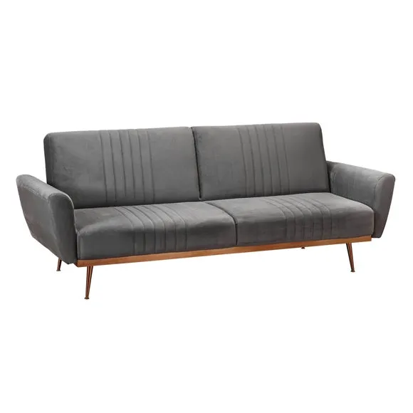 LPD Nico Velvet Clic Clac Sofa Bed 2