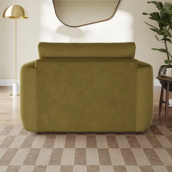 Luca Matte Soft Velvet Snuggle Chair 3