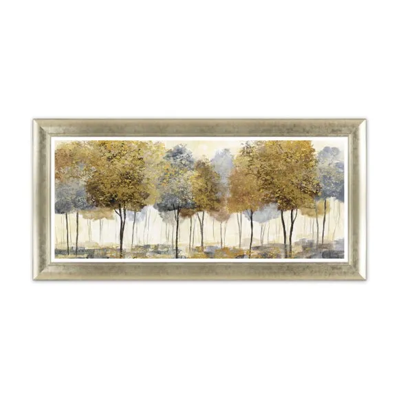 Golden Forest Panoramic Framed Print 2