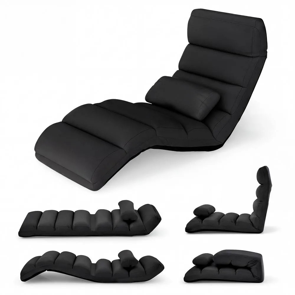 Costway Ergonomic Swivel Mesh Office Chair with Footrest in Black