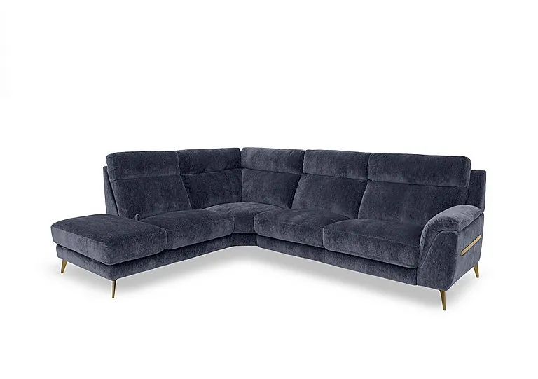 Eclipse Fabric Left Hand Facing Corner Sofa with Chaise End Storage