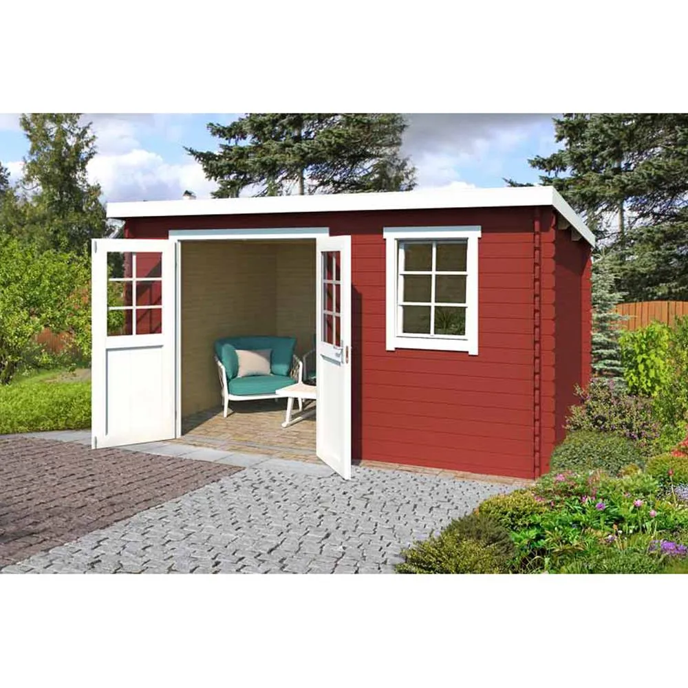 Lasita Maja Ltd Amira 275-Log Cabin, Garden Room, Home Office - L400xW313.9xH210.9 cm in Natural 5