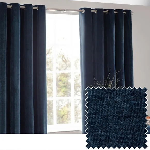 Yard Chenille Eyelet Curtains 4