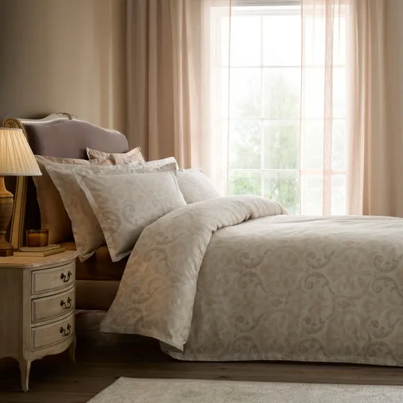 Dorma Rhaine 100% Cotton Jacquard Duvet Cover & Pillowcase Set 4