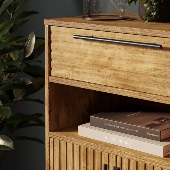 Bryant Hallway Console Table with Shoe Storage, Mango Wood Effect 4