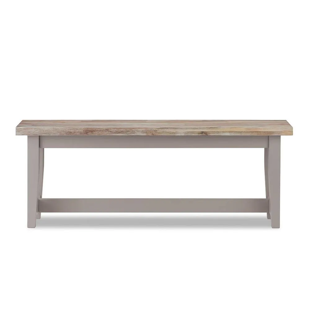 Statement Furniture Florence Solid Acacia Hardwood Dining Bench 120cm in Taupe 2