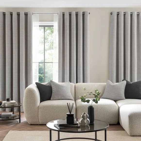 Hemmingway Chenille Eyelet Curtains 2
