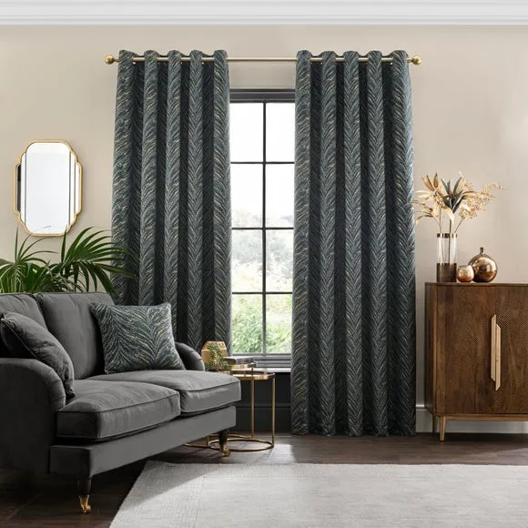 Flame Eyelet Curtains 2