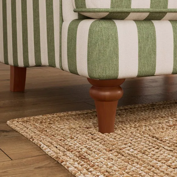 Beatrice II Woven Stripe 3 Seater Sofa Bed 5