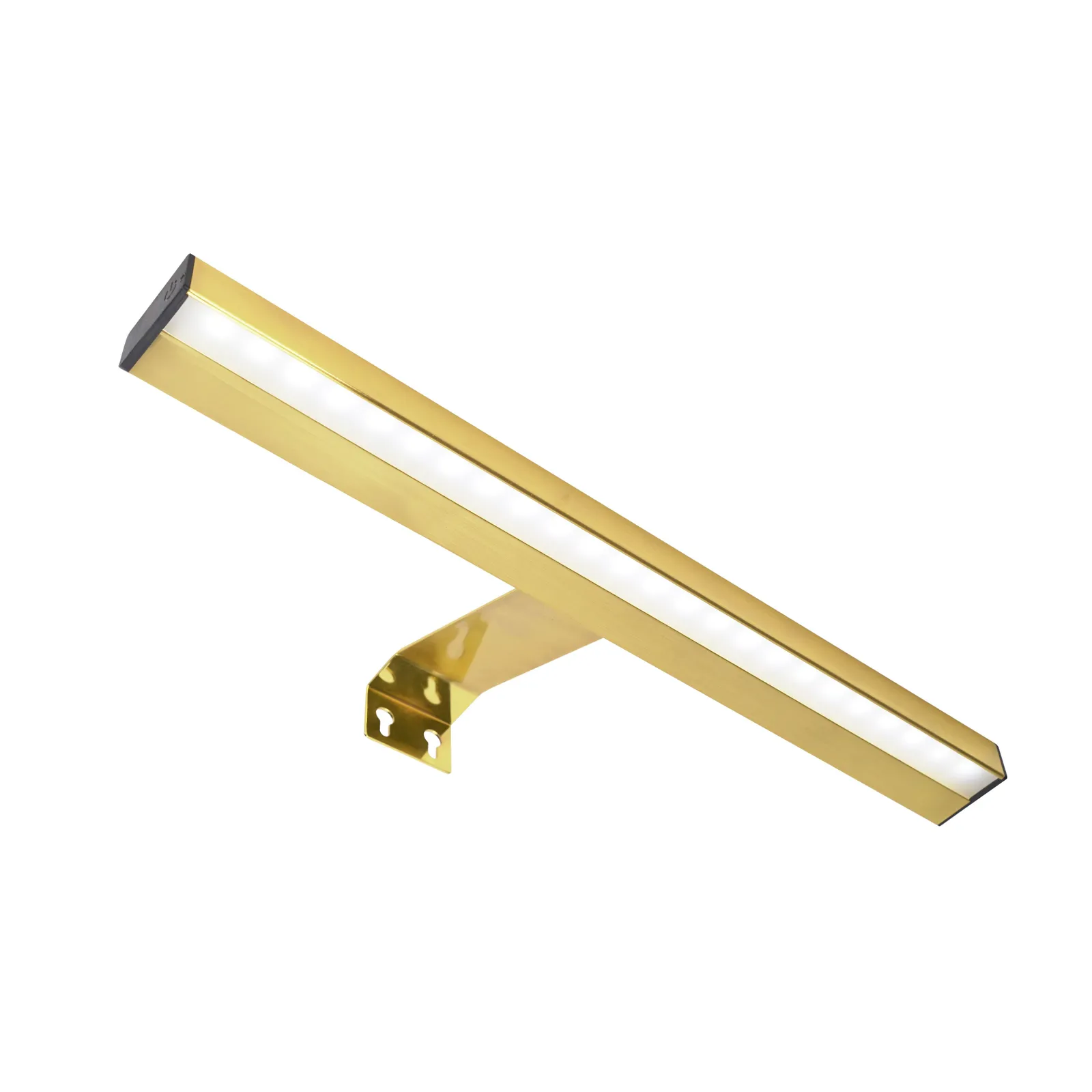 ValueLights Ryle Rechargeable Easy Fit Wall Touch Single Light Fitting in Gold 2