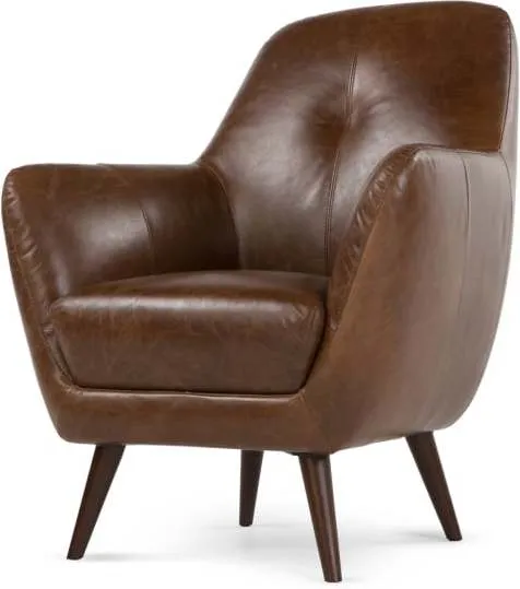 Prado Accent Chair, Antique Cognac Leather