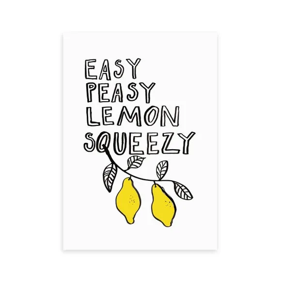 East End Prints Easy Peasy Lemon Print by Keren Parmley 2