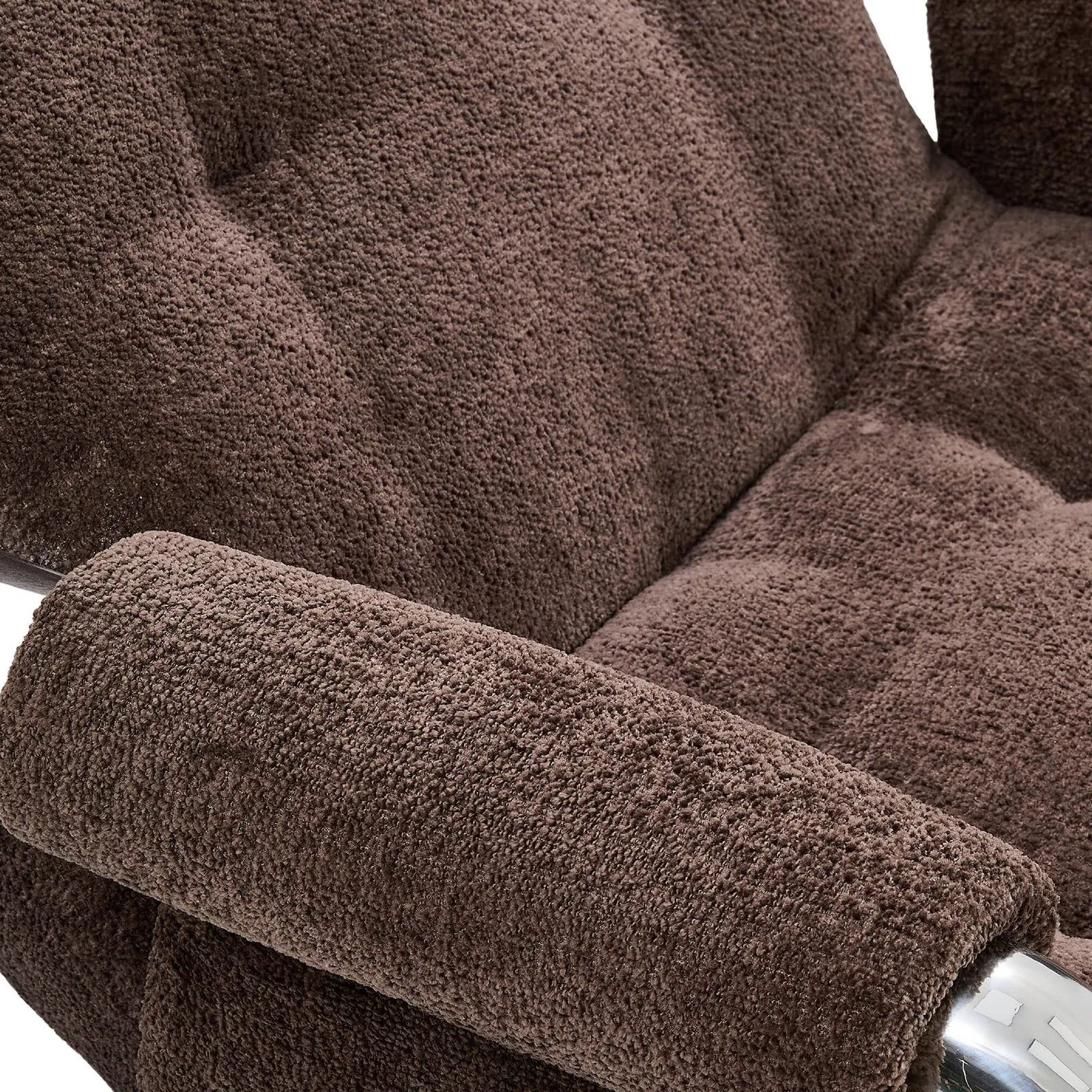 Travolta Lounge Armchair, Brown Fabric | Barker & Stonehouse 3