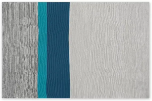 Digby 100% Cotton Knitted Bed Throw 150x200cm, Grey Blue