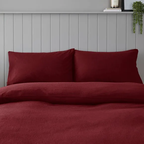 Soft & Cosy Luxury 100% Brushed Cotton Standard Pillowcase Pair 2