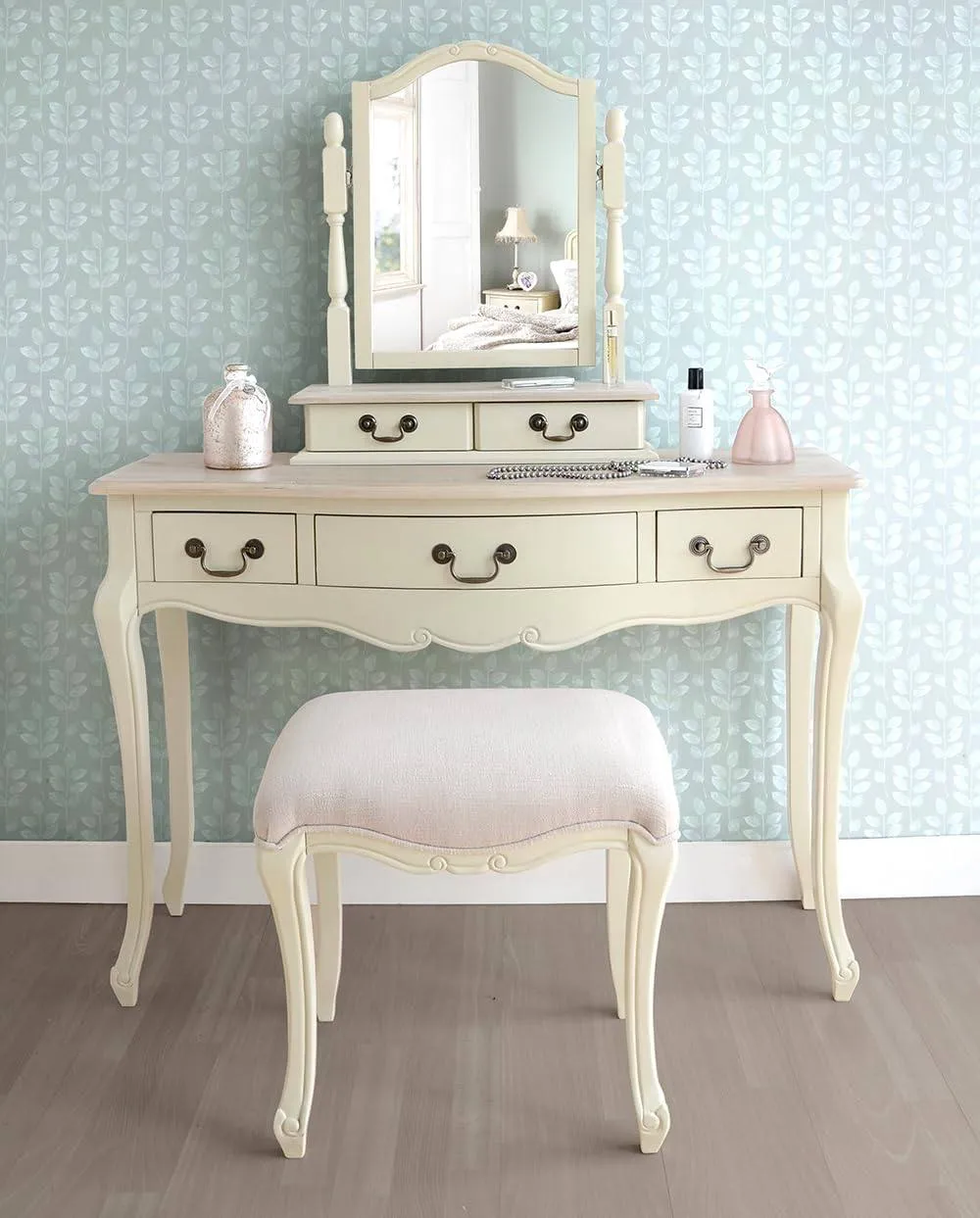 Statement Furniture Juliette Trinket Mirror in Ivory 6