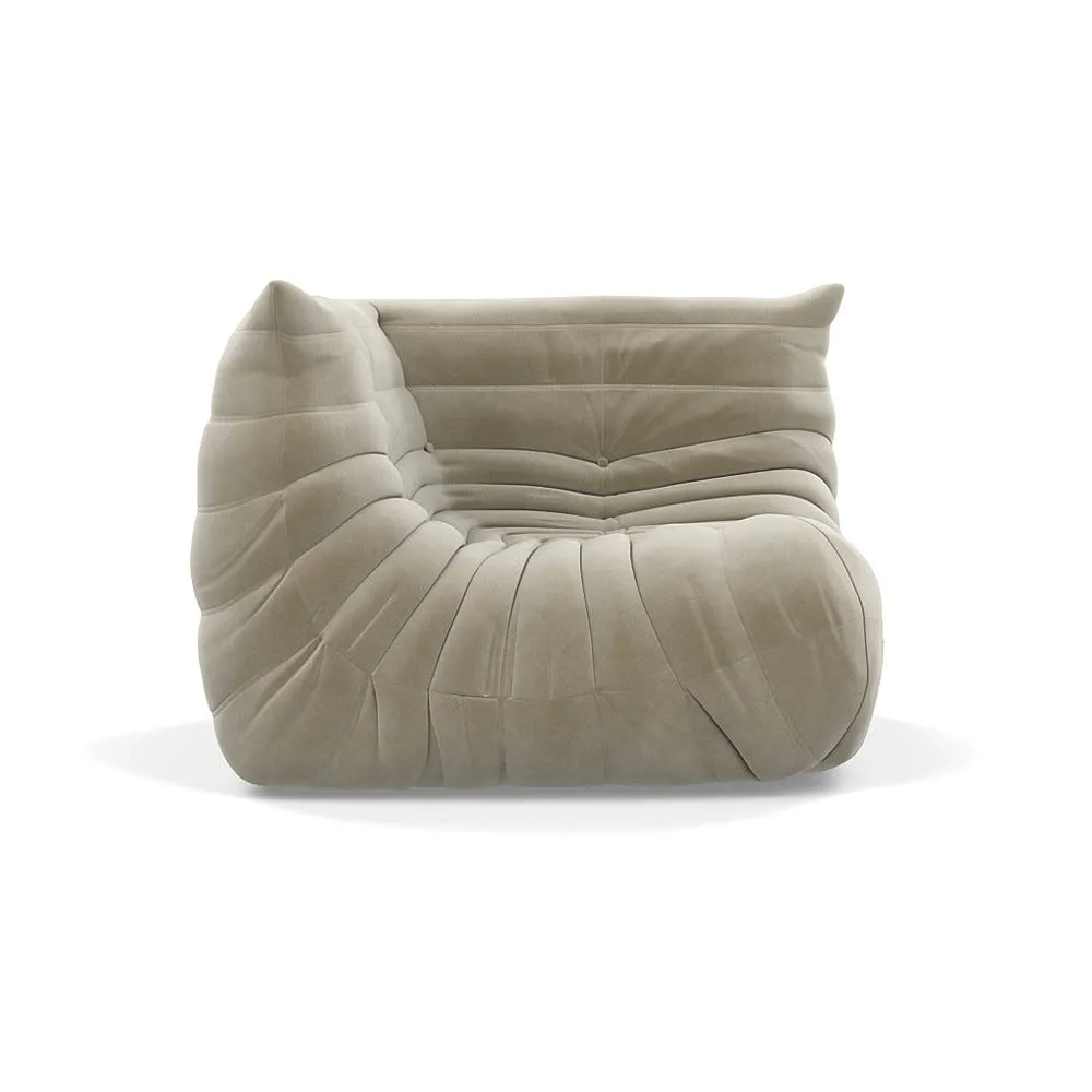 Ligne Roset Togo Corner Seat Alcantara Sea Sand 2