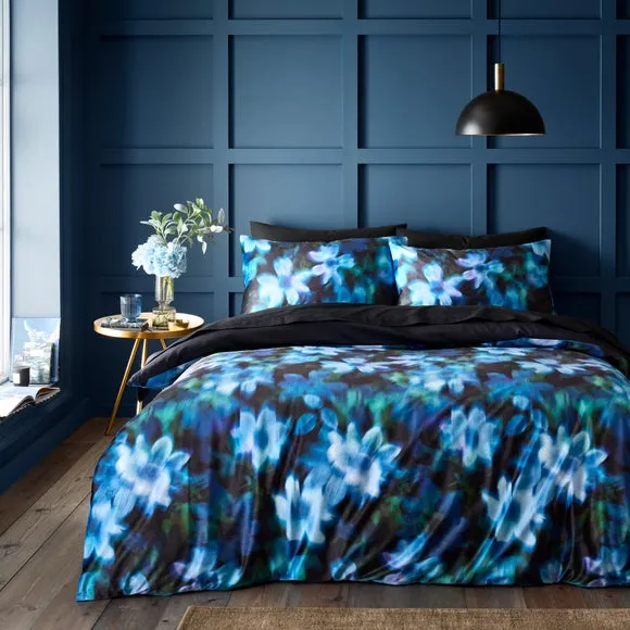 Palm House Ditsy Velour Duvet Cover & Pillowcase Set 1