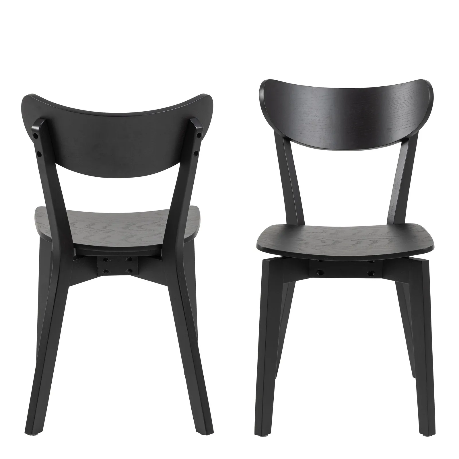 Furniture To Go Roxby Dining Chairs in Black Set of 2 2