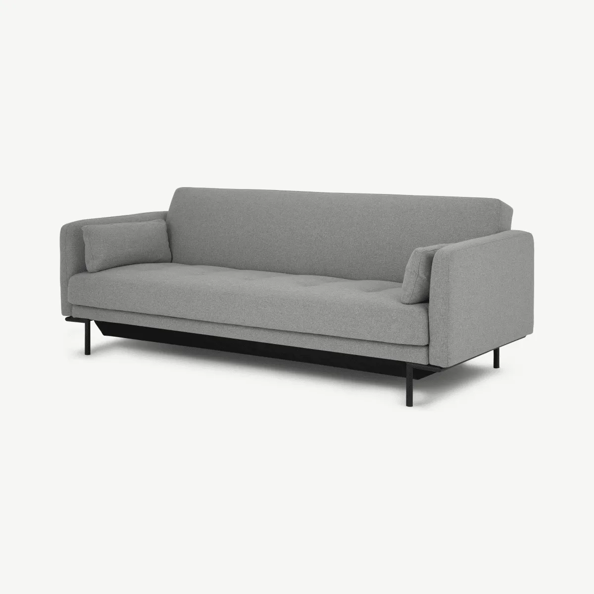 Harlow Sofa Bed with Storage, Mountain Grey Fabric