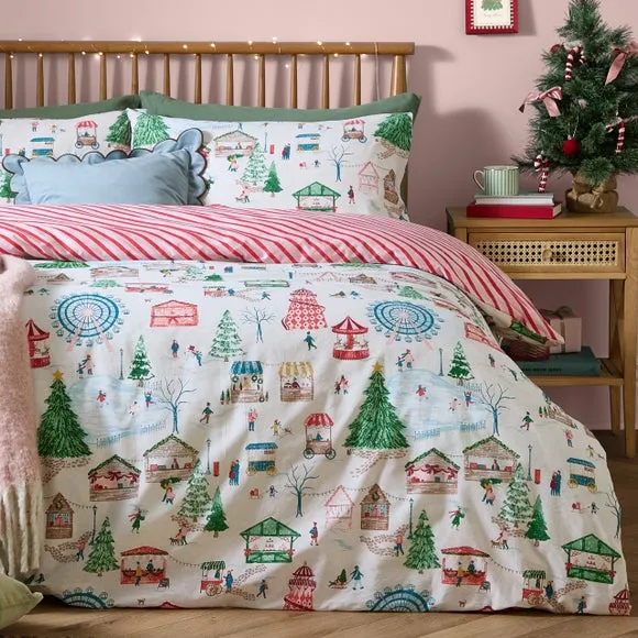 Furn. Winter Wonderland Polycotton Duvet Cover & Pillowcase Set 4