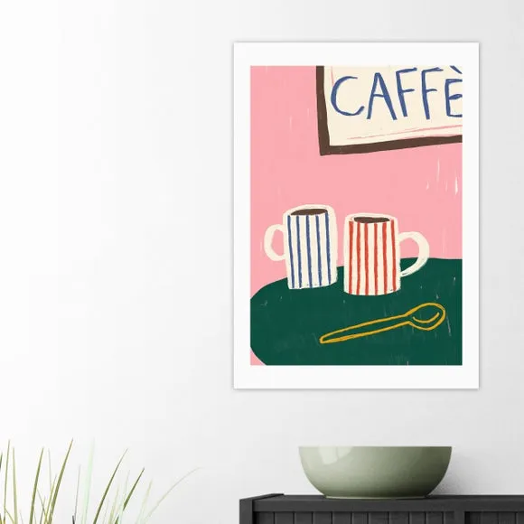 East End Prints Striped Caffe Mugs Print 1