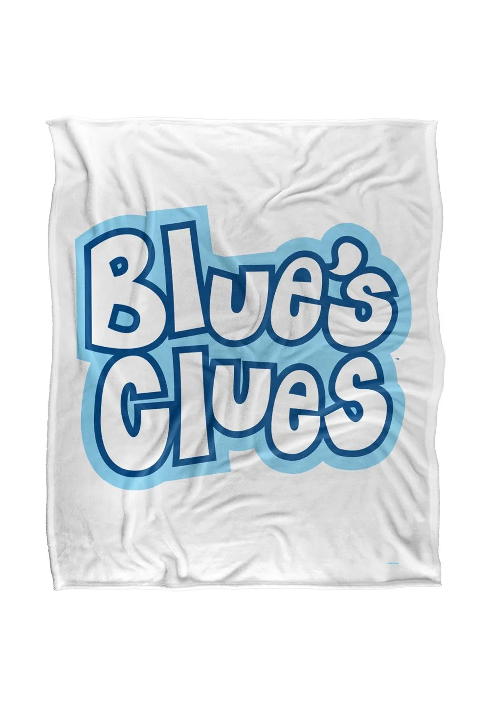 Blues Clues Blue's Clues Vintage Logo Silky Touch Super Soft Throw Blanket 152 X 127 cm in White
