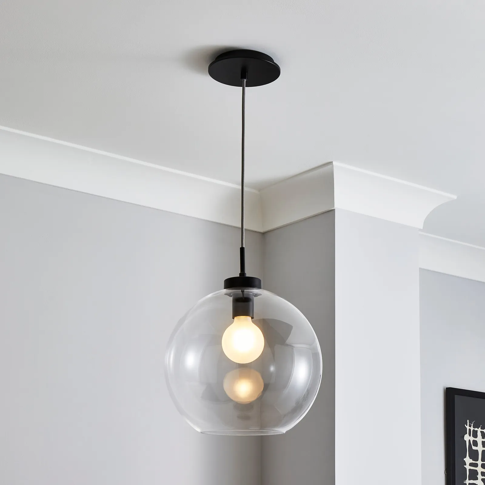 Apartment Ceiling Fitting Black