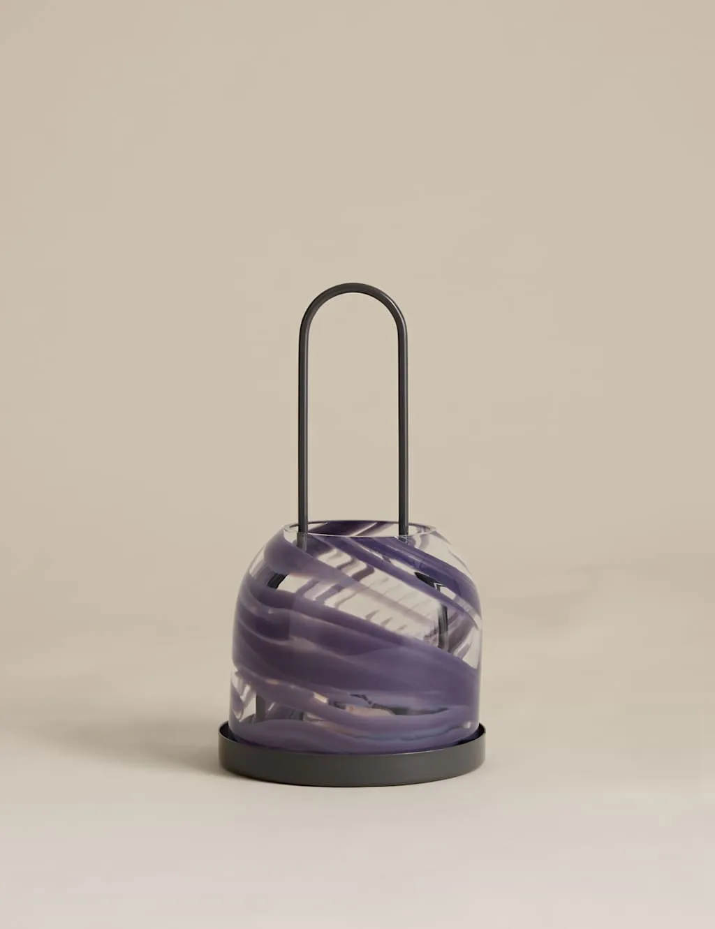 M&S Coastal Glass Lantern Multi