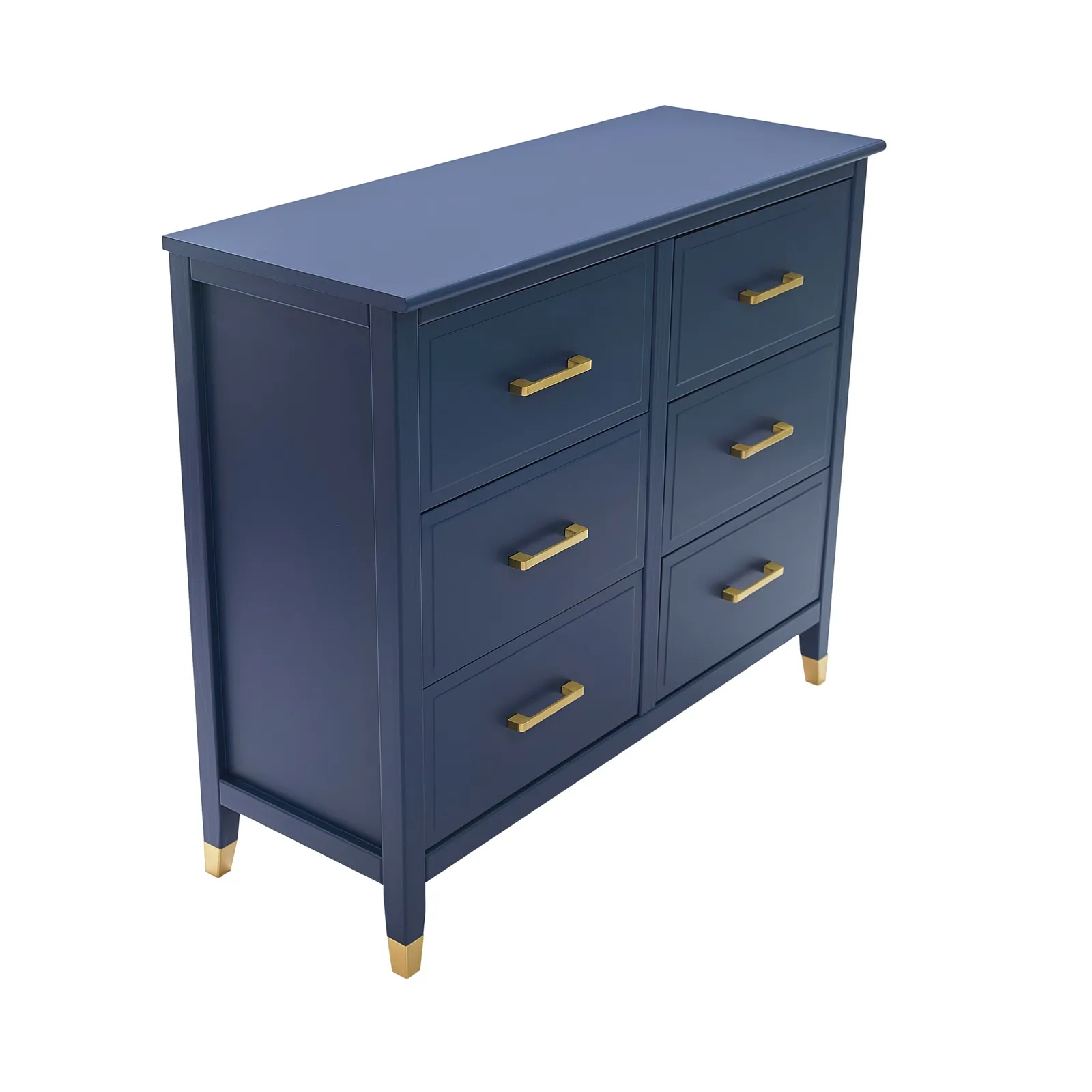 Cabinet Bits Palazzi 6 Drawer Chest of Drawers in Navy 2