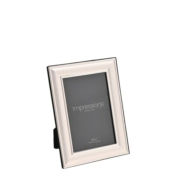 Impressions Silver Plated Border Edge Photo Frame