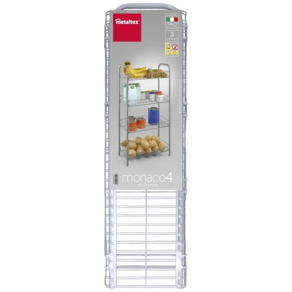 Metaltex Monaco 4 Tier Storage Rack 3
