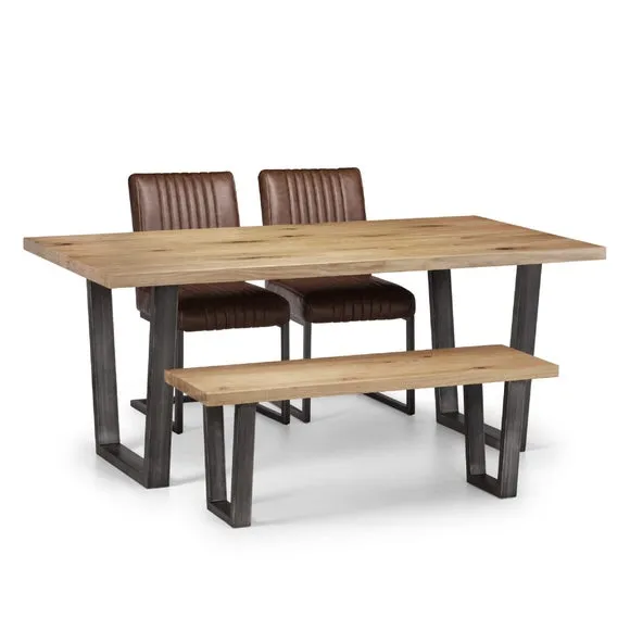 Brooklyn 6 Seater Rectangular Dining Table, Oak 6