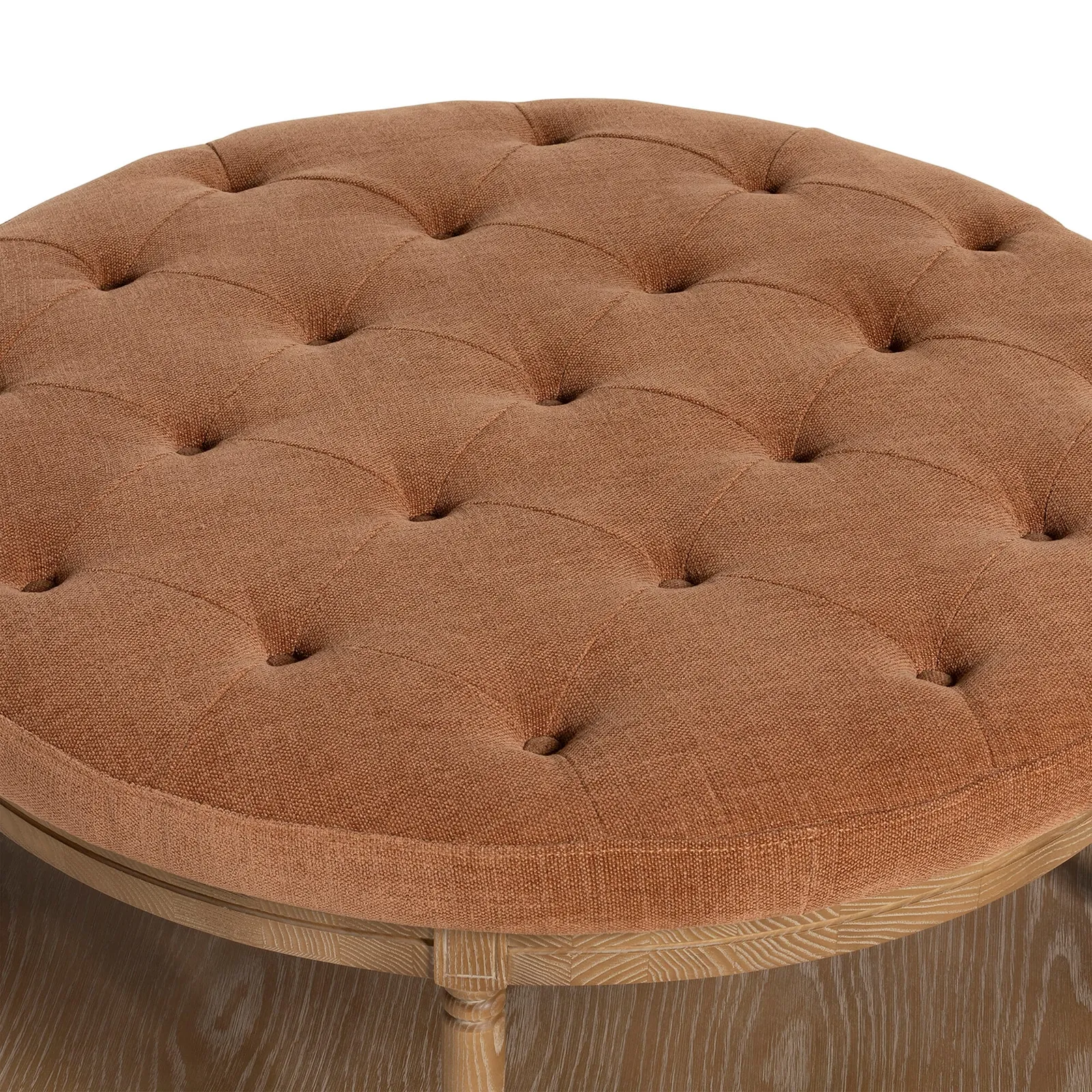 Downton Coffee Table, Round, Orange Wood | Barker & Stonehouse 4