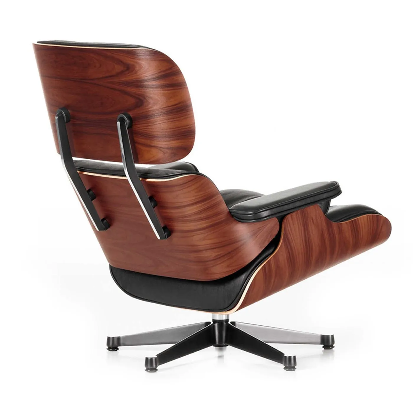 Eames Lounge Chair Santos Pal. Contemporary Nubia 09 Ivory Forest Black Base 04 3