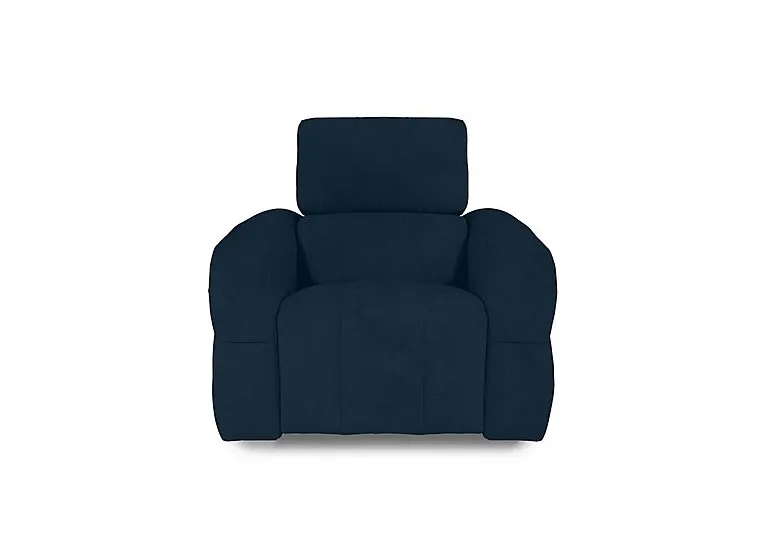 Cube Fabric Power Recliner Chair with Power Headrest - Opulence Royal