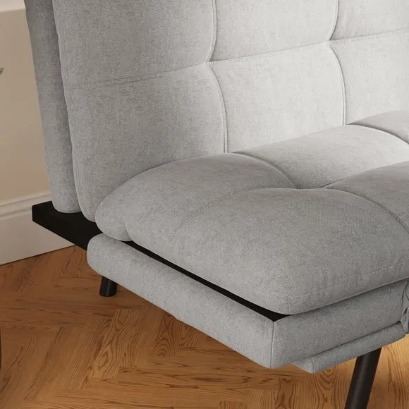 Harrison Quilted Chenille Clic Clac Sofa Bed 4