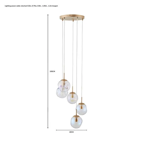 Alexis 5 Light Cluster Ceiling Light 3