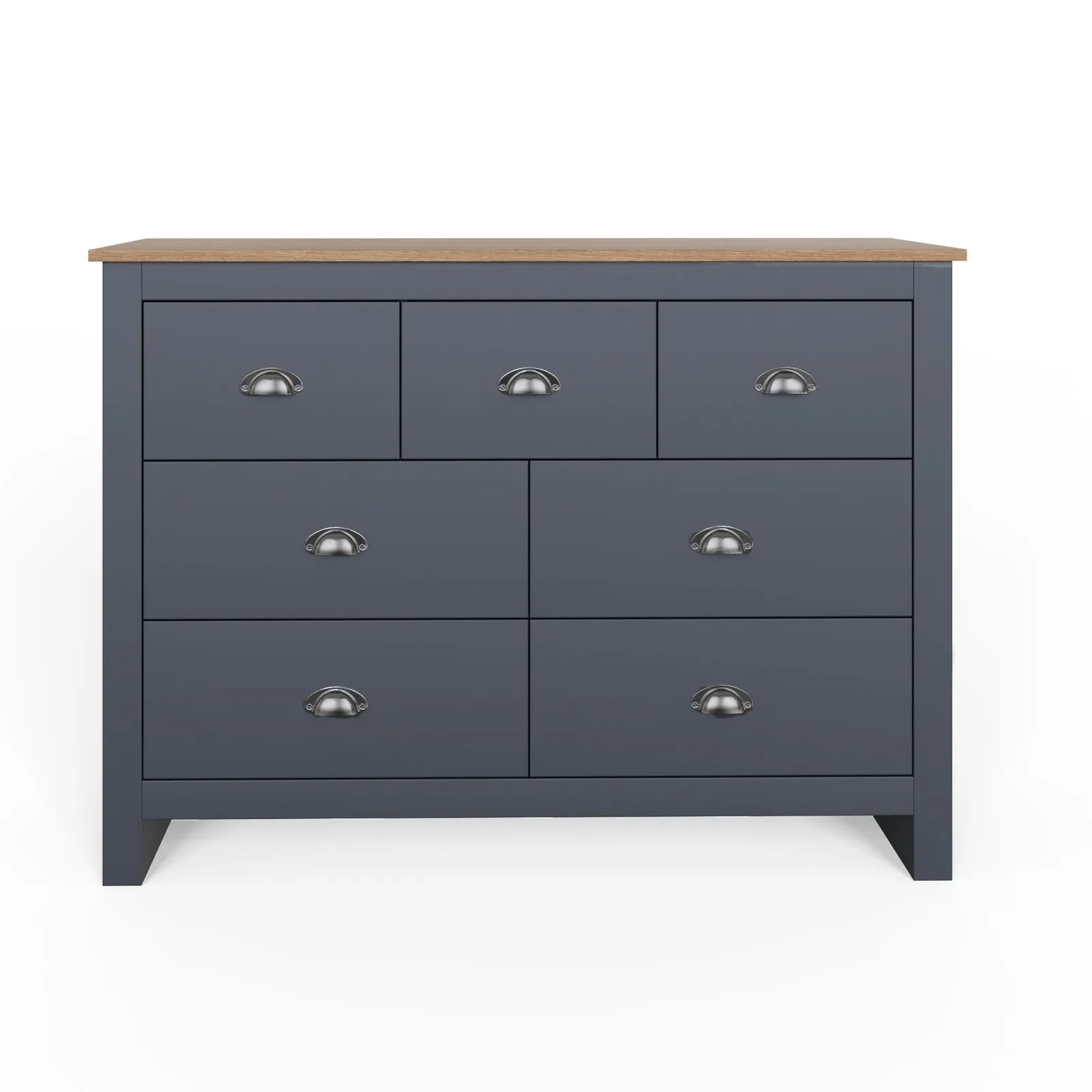 GFW Lancaster 7 Drawer Chest in Dark Navy 5