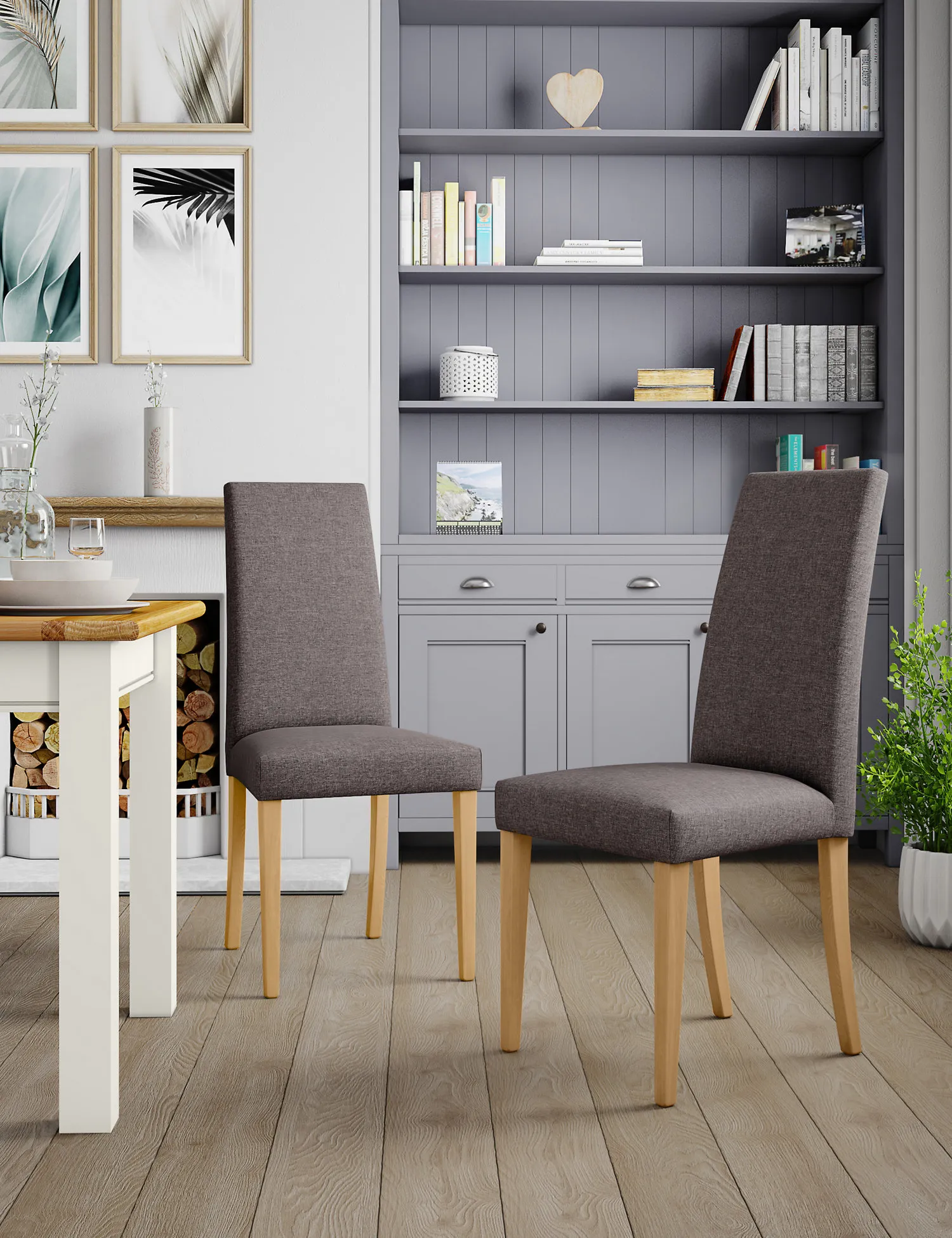 M&S Set of 2 Alton Plain Dining Chairs