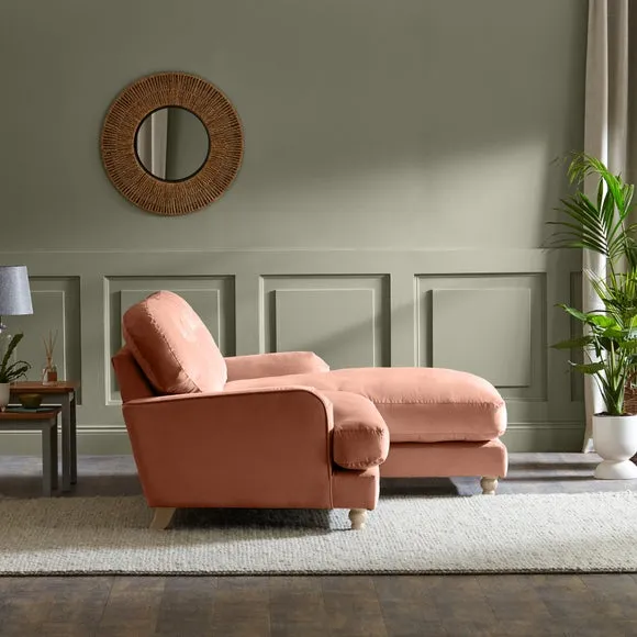 Martha Vintage Velvet Corner Chaise 3