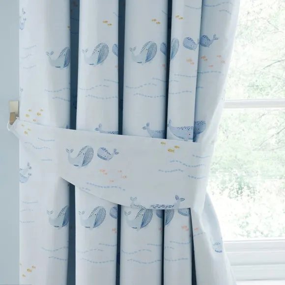 Little Whales Blackout Eyelet Curtains 4