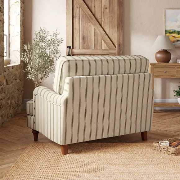 Beatrice II Folkstone Stripe Snuggle Chair 2