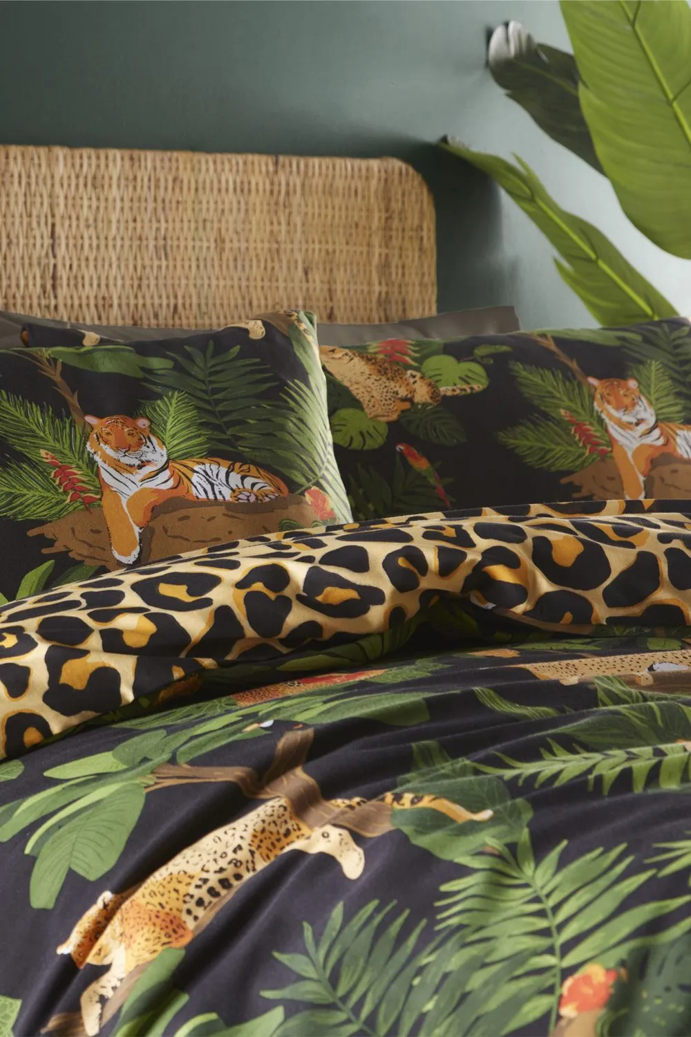 Portfolio Home Jungle Cats Duvet Cover Set 3