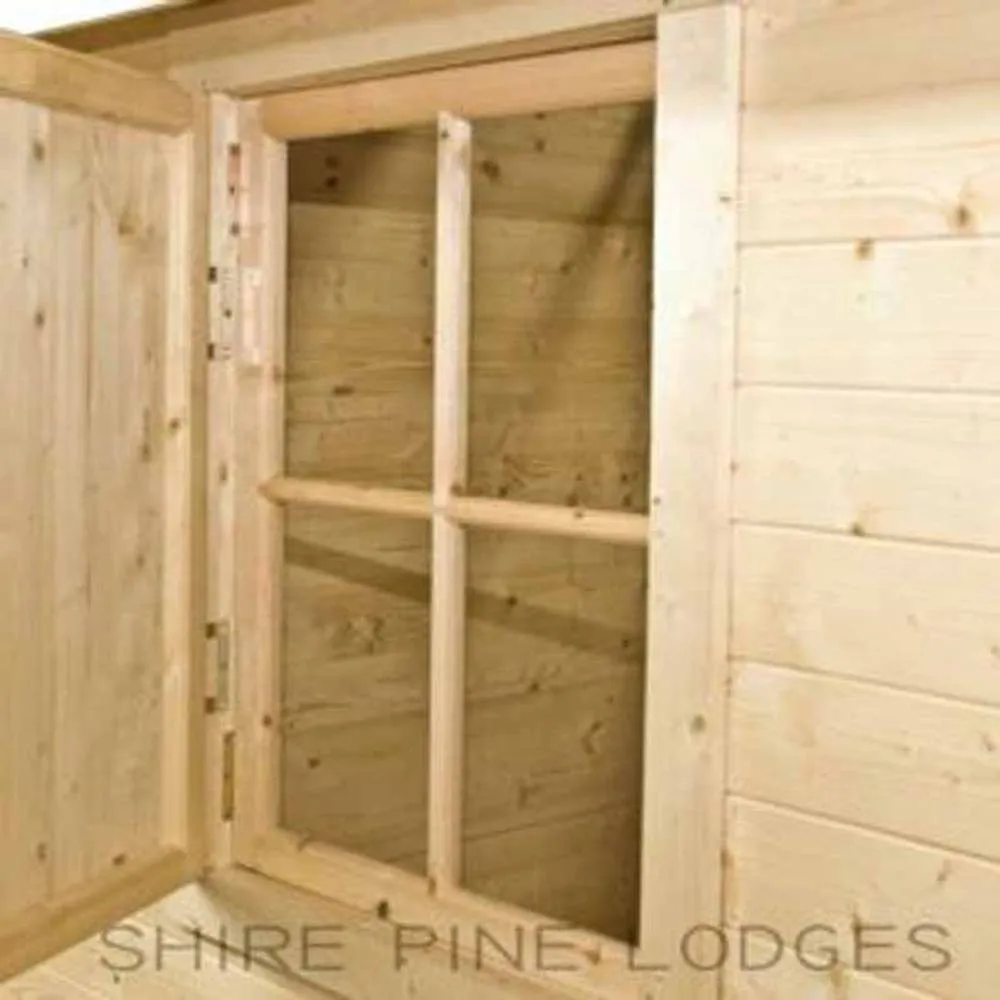Shires Camelot 19 mm Log Cabin 10 x 10 Feet in Brown 2